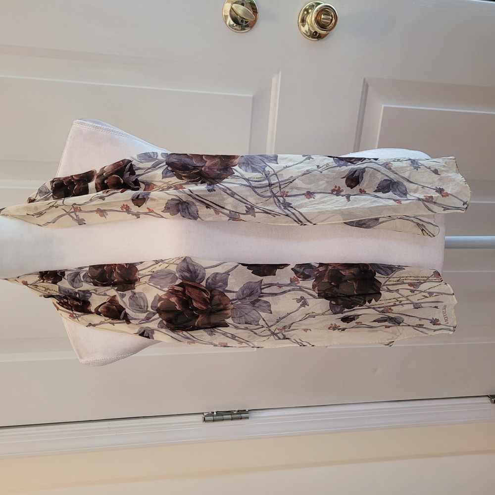 Halston Floral Scarf Wrap